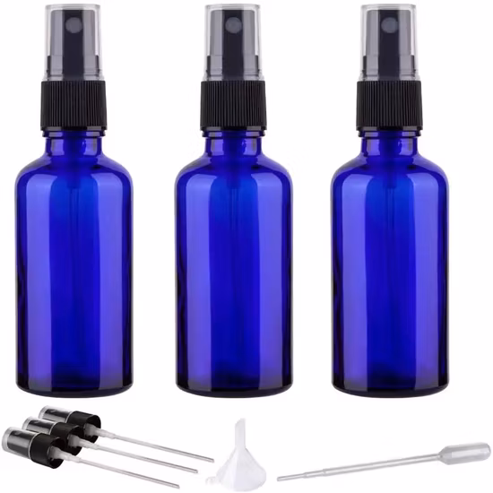15ml 30ml ボストンファインスプレーボトル アンバーガラススプレーボトル